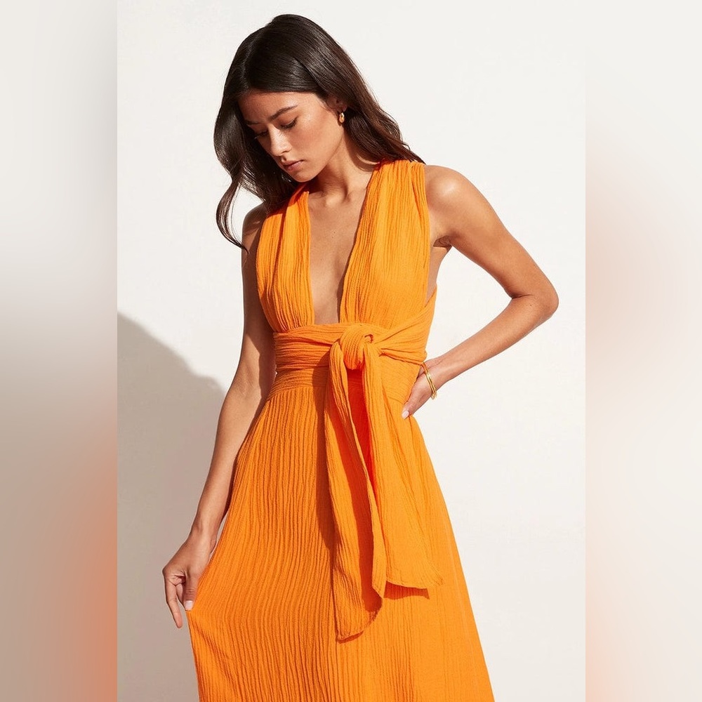 Tropiques Maxi Dress Tangerine